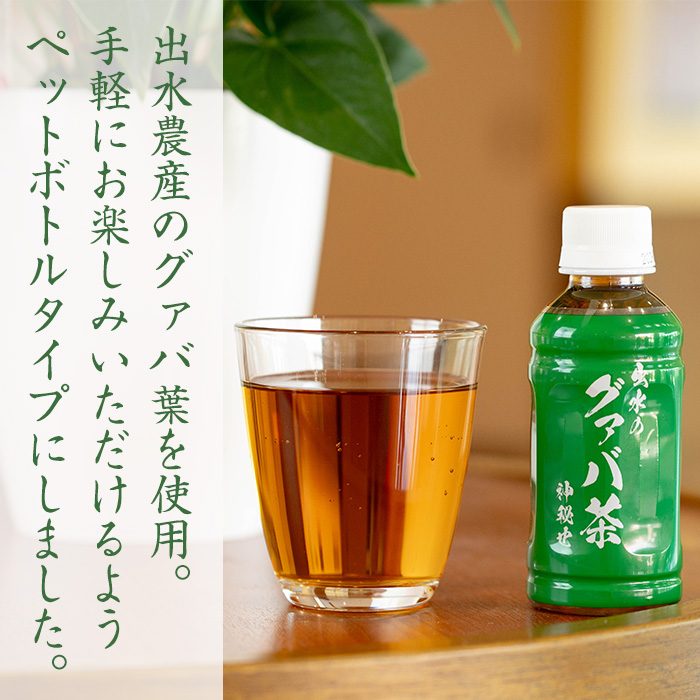 i1137-A グァバ茶PET(神秘也)200ml×40本 お茶 茶 国産 グァバ葉 ノンカフェイン ポリフェノール 血糖値 コレステロール ペットボトル 【出水酒造 izumi-syuzou】