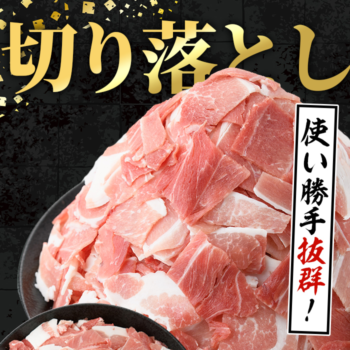 i999 鹿児島県産 黒豚 切り落とし (計3kg・600g×5パック) 国産 鹿児島県産 黒豚 豚肉 ブタ バラ肉 個包装 小分け 薄切り うす切り 冷凍配送 切り落し 切落し 切り落とし チャック袋 チャック付き 冷凍配送 【スターゼン】 [i999]