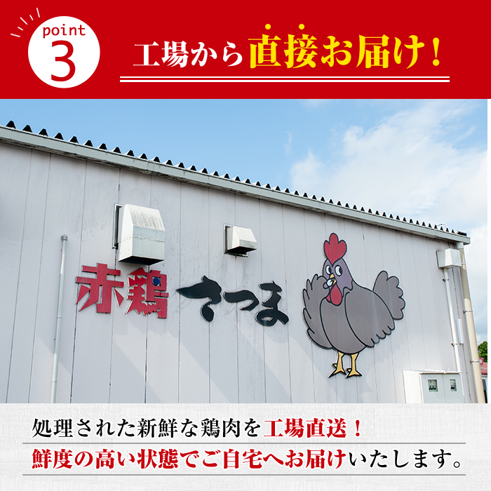 i614 《訳あり・不揃い》鹿児島県産赤鶏さつま鶏むね肉(3kg・10袋以上)【鹿児島サンフーズ】