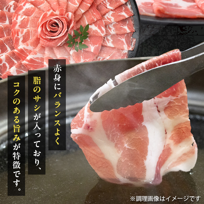 i1334-A ＜定期便・計3回(連続月)＞ 鹿児島県産 黒豚 黒毛和牛 定期便 (総計2.6kg) 国産 鹿児島県産 牛肉 豚肉 牛 豚 カタ ウデ スライス ロース 肩ロース 赤身 しゃぶしゃぶ 薄切り 小分け お肉 肉 3回 バラエティ 冷凍配送 連続 月 【スターゼン】