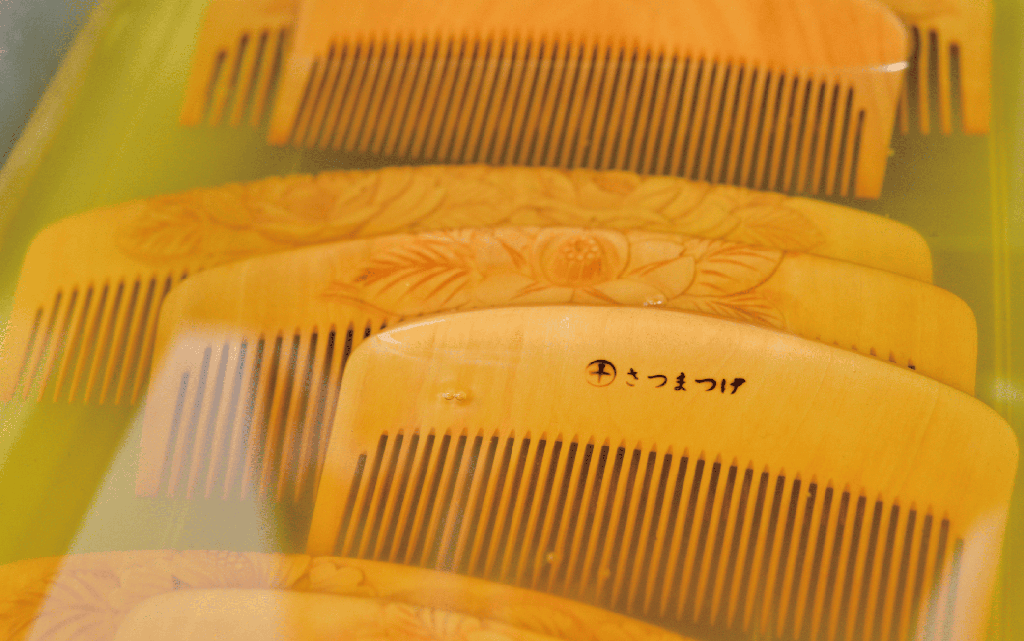 【鹿児島県指定伝統的工芸品】薩摩つげ櫛(解櫛)お手入れセット付※約10.5cm(喜多つげ/038-1643)