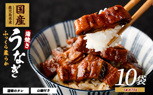 【2025年12月21日までのご入金で年内発送】【鹿児島県産】うなぎ蒲焼じっくり焼き きざみ約70g×10袋 化粧箱入り(大新/022-1902) 鰻 ウナギ 蒲焼 国産 丑の日 うな丼 どんぶり ご飯のお供 ごはんのおとも ギフト プレゼント 贈り物 贈答 惣菜 総菜 小分け レンジ 簡単 蒲焼き きざみ きざみ鰻 きざみうなぎ 冷凍 鹿児島県産