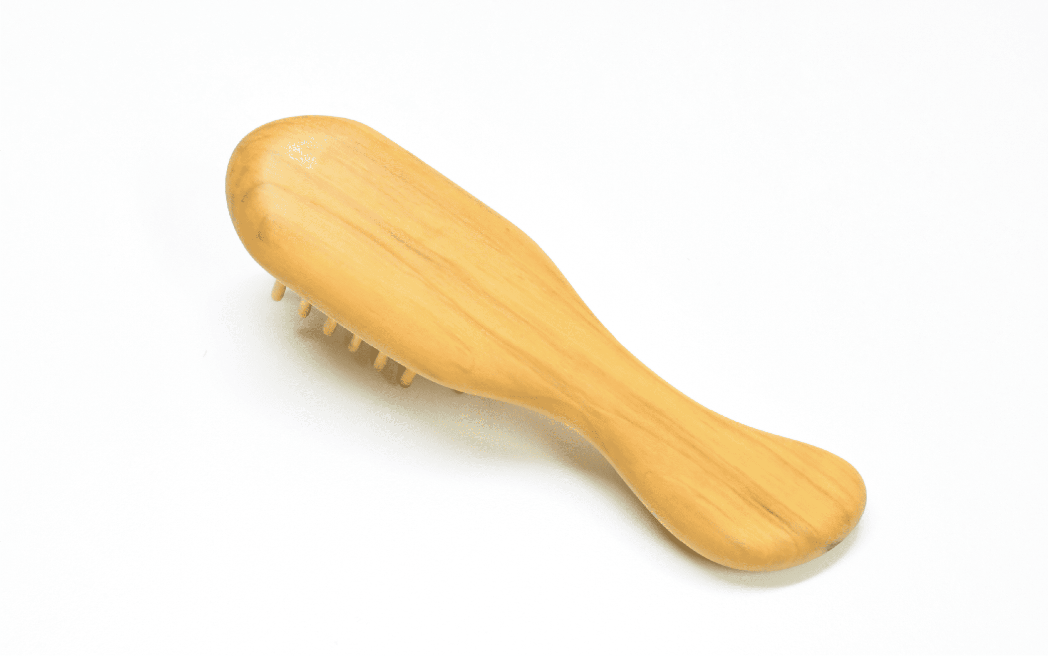 【実用新案登録済】薩摩つげブラシ(ミニ5列)※約15.5cm(喜多つげ/077-1122)