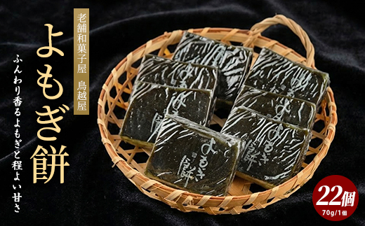 南薩指宿の郷土菓子「よもぎ餅」22個入り(鳥越屋/IB055-004) 菓子 和菓子 餅 もち おやつ スイーツ 伝統 いぶすき