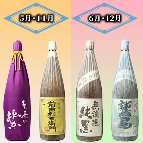 【全６回定期便】指宿の焼酎蔵六蔵めぐり だいやめ定期便(ひご屋/Z150-2038) 焼酎 本格焼酎 本格芋焼酎 芋焼酎 いも 焼酎 芋 さつまいも 焼酎 鹿児島 焼酎 芋 さつまいも 酒 アルコール 焼酎 一升瓶 一升びん 蔵元 特選 焼酎 鹿児島 焼酎 飲み比べ お試し 焼酎 芋焼酎 本格芋焼酎 本格焼酎