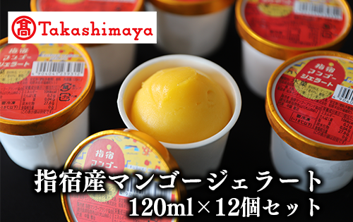 ＜高島屋選定品＞指宿マンゴージェラート12個セット(6個×2箱)(TK024-1836/59D1964)