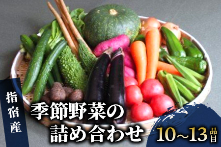 指宿産季節野菜の詰め合わせ10〜13品目(岡村商店/A-166)