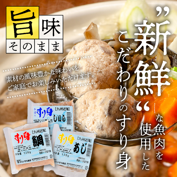 お魚ハンバーグ・お魚水餃子セット(カワノすり身店/IB062-005) 鹿児島 魚 魚介 すり身 水餃子 ハンバーグ 練り物 食品添加物不使用 卵不使用 おかず 弁当 惣菜 小分け パック 詰合せ セット