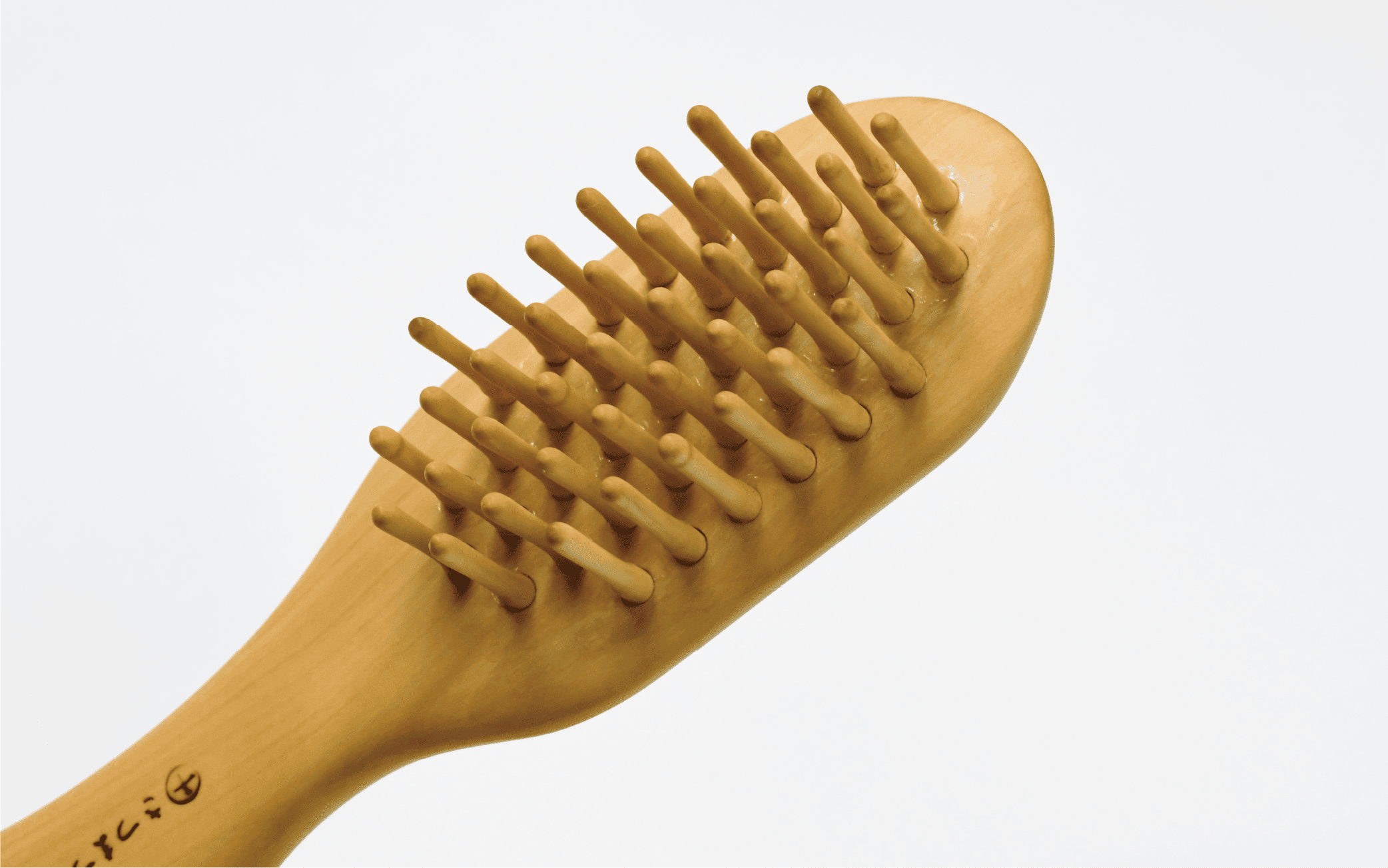 【実用新案登録済】薩摩つげブラシ(ミニ5列)※約15.5cmとお手入れセット(喜多つげ/082-1123)