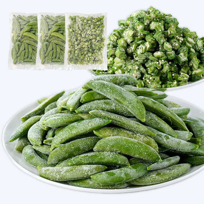 冷凍 オクラ (500g×1P)・冷凍 スナップエンドウ (500g×2P) (オリエンタルアグリ/IB152-002) カットオクラ カット済みオクラ 冷凍野菜 国産 冷凍 カット 野菜 国産オクラ 国産スナップエンドウ 鹿児島県産 大容量 まとめ買い お弁当 おかず 常備菜 簡単調理