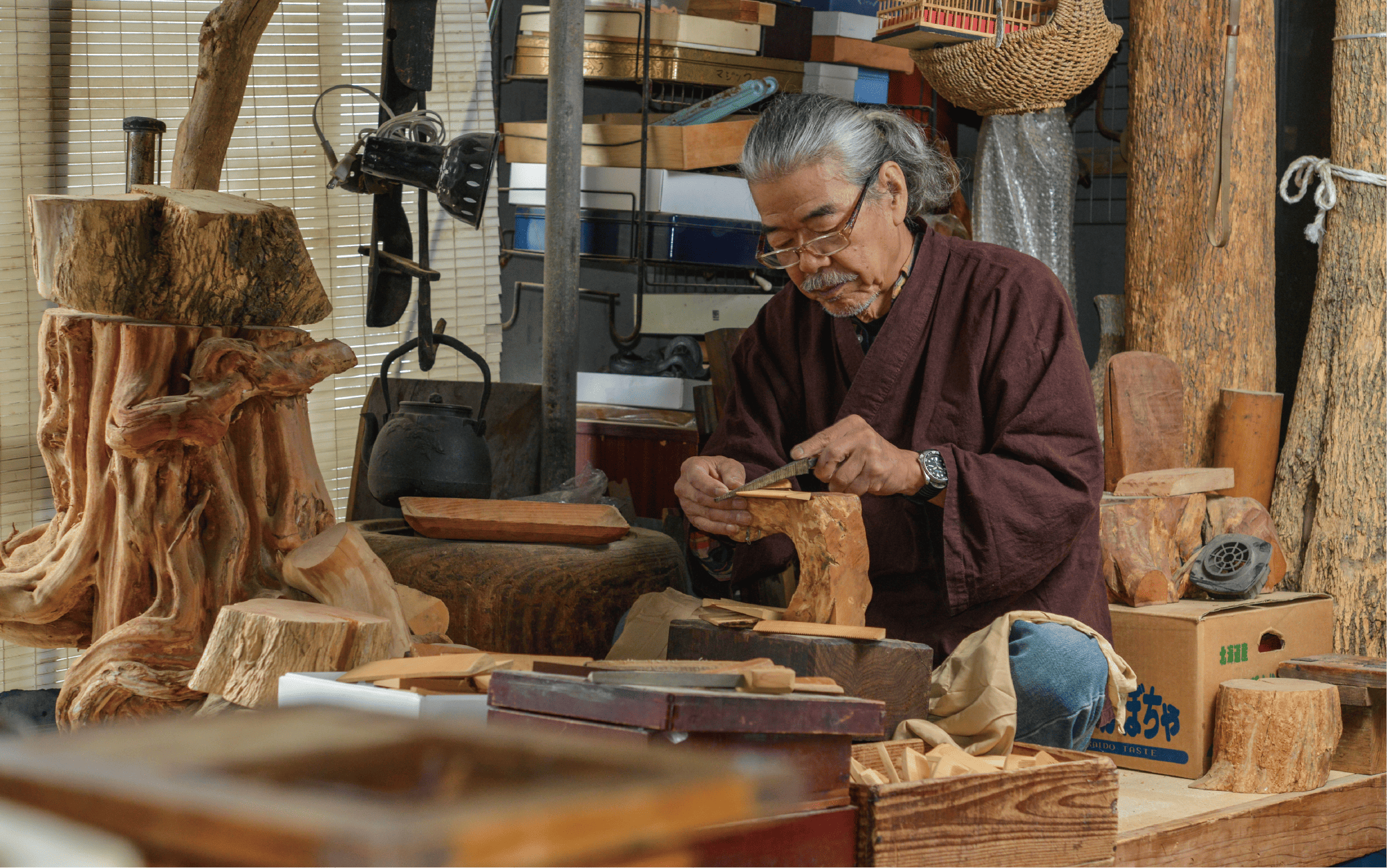 【実用新案登録済】薩摩つげブラシ(ミニ5列)※約15.5cm(喜多つげ/077-1122)