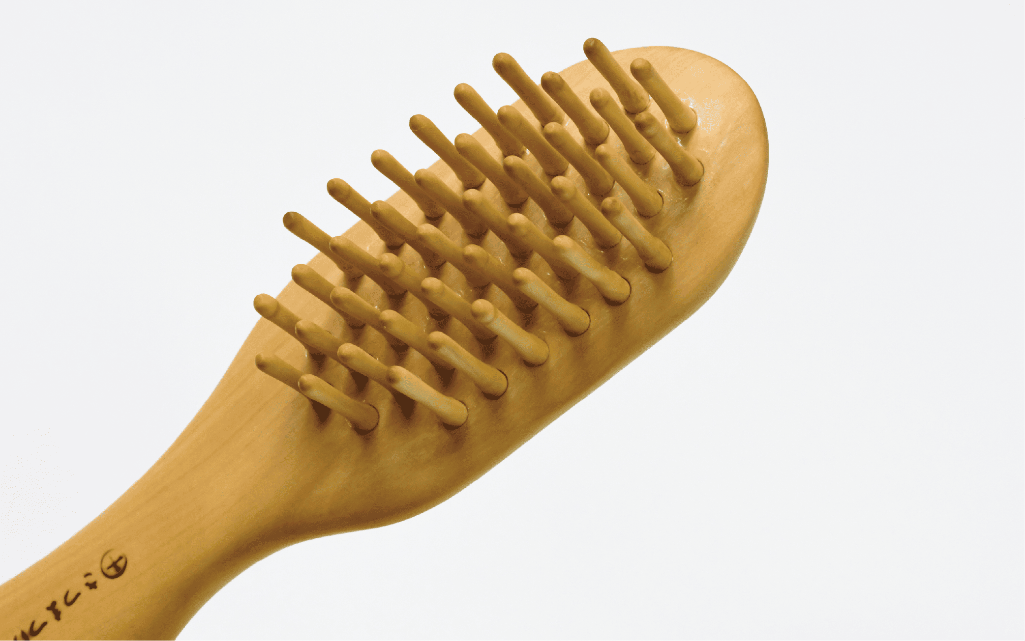 【実用新案登録済】薩摩つげブラシ(ミニ5列)※約15.5cm(喜多つげ/077-1122)