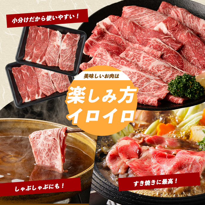 鹿児島県産 黒毛和牛 肩ロース スライス 600g(LRプラスK/IB112-005) ふるさと納税 黒毛和牛 和牛 牛肉 肉 牛 肩ロース ロース スライス 指宿市 特産品 国産 鹿児島県産 個包装 ロース 肩ロース 牛肉 肉 焼肉 焼き肉 すき焼き すきやき 肉じゃが 煮物 など カミチク