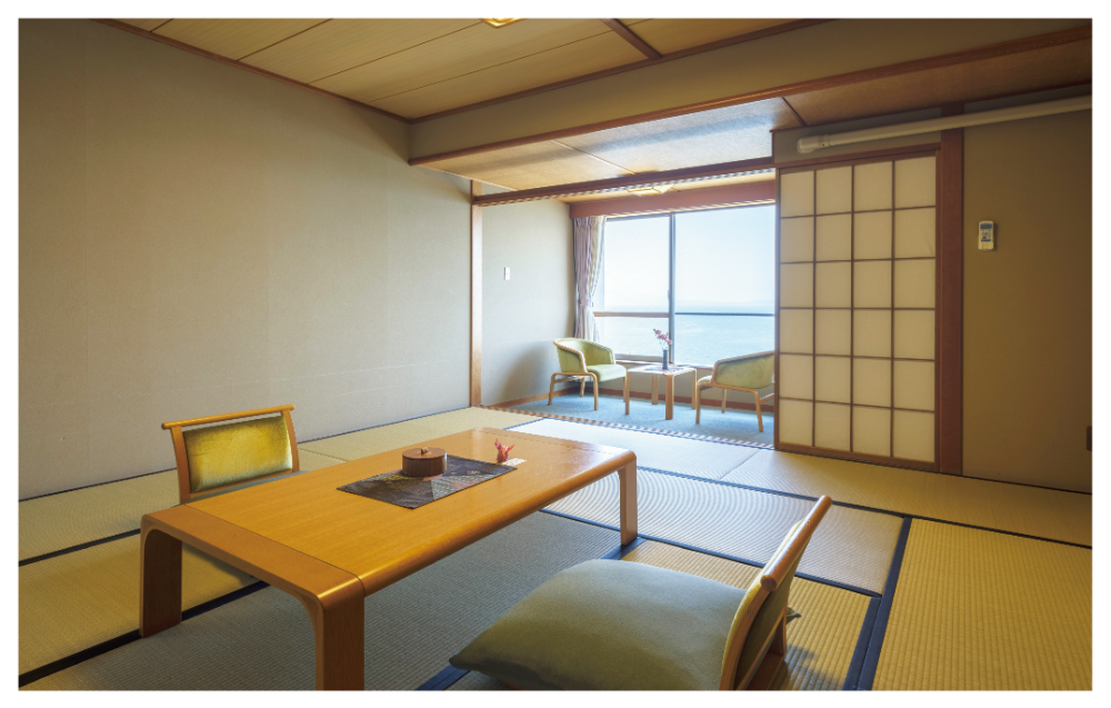 ＜1泊2食付ペア宿泊券＞吟松 平日限定プラン:海側12.5帖和室(吟松/IB079-001) 宿泊 宿泊券 旅行 旅館 温泉 露天風呂 オーシャンビュー