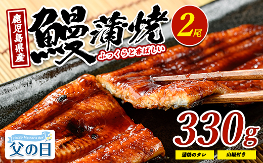 【父の日ギフト】鹿児島県産 鰻の蒲焼(無頭背開き)約165g×2尾(山中水産/IB022-001f) 父の日 ギフト 贈り物 プレゼント うなぎ 国産 鹿児島 蒲焼 ウナギのかば焼き うなぎの蒲焼