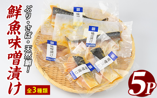 漁師がつくる味噌漬け5Pセット(指宿山川水産/IB035-017)