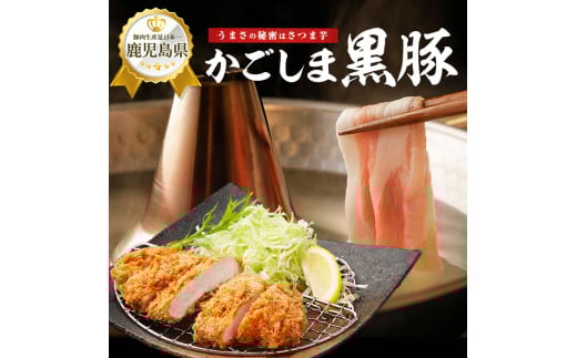 【全３回定期便】かごしま黒豚バラエティ定期便(岡村商店/IBZ024-003) 鹿児島 黒豚 黒ぶた 豚肉 豚 肉 お肉 バラ モモ ロース ウデ しゃぶしゃぶ とんかつ 切り落とし 切落し 小分け 冷凍 定期便 約3.2?