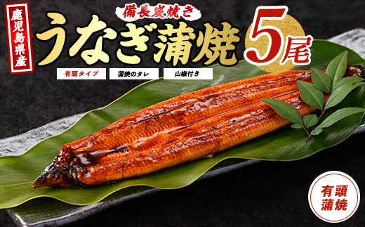 【鹿児島県産】鰻蒲焼5尾(奈良/036-1312) うなぎ 国産 鹿児島 蒲焼 丑の日 丑 土用丑の日