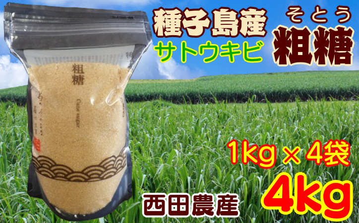 種子島 産 さとうきび 粗糖 4kg NFN415[325pt]