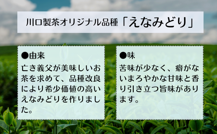 【 先行予約 】　種子島 川口製茶 えなみどり 茶葉 80g NFN625【125pt】