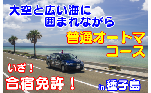 種子島自動車学校免許プラン　合宿オートマコース　