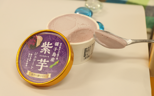 種子島 産 安納 芋 ＆ 紫芋 ジェラート 10個 セット　NFN146 【400pt】