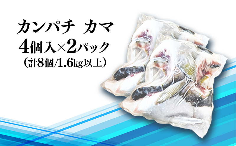 W-0102／垂水カンパチ『海の桜勘』 カマ 8個（計1.6kg以上）