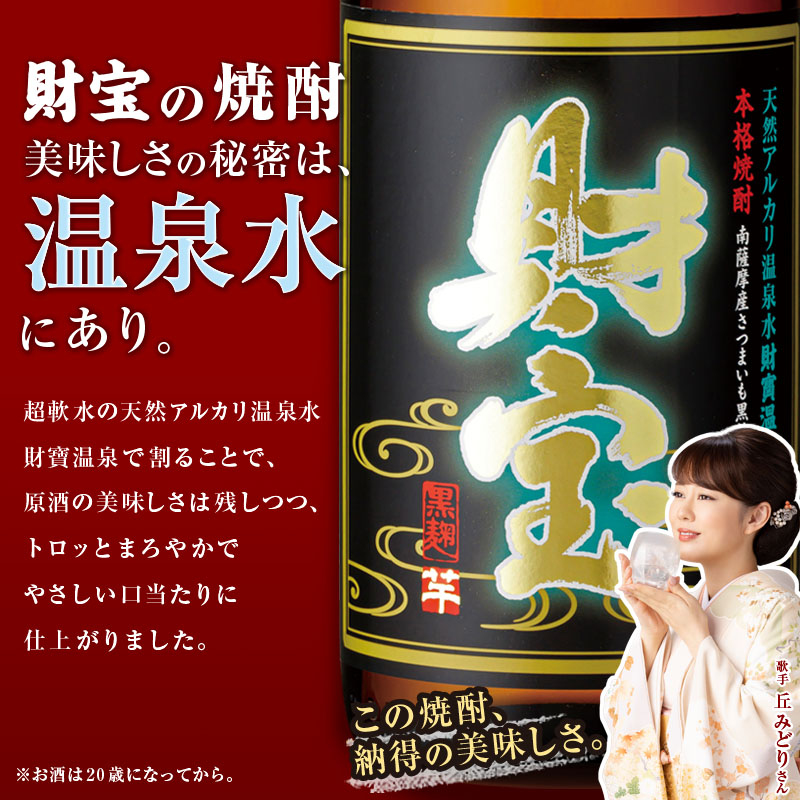 A1-22508／麦焼酎 紙パック 2種2本 財宝 財宝スペシャル 1800ml × 各1本 温泉水 財宝 鹿児島 焼酎 お酒