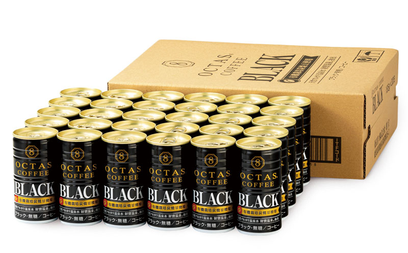 A1-22470／缶コーヒー ブラック60本 温泉水抽出・有機豆使用 無糖