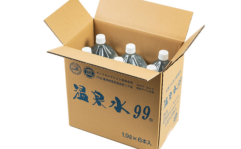 E5-0818／飲む温泉水/温泉水99（1.9L×12本＋500ml×60本）