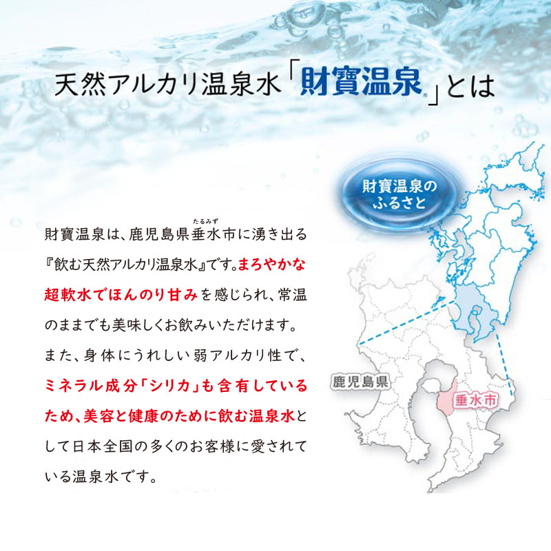 W-22197／財寶温泉　強炭酸水 500ml×24本