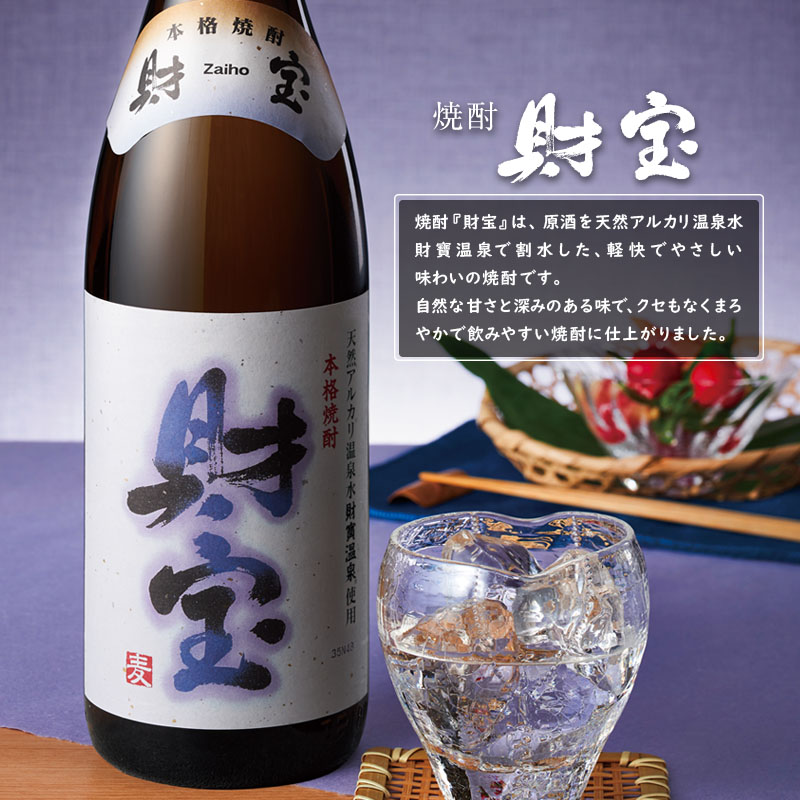 A1-22508／麦焼酎 紙パック 2種2本 財宝 財宝スペシャル 1800ml × 各1本 温泉水 財宝 鹿児島 焼酎 お酒