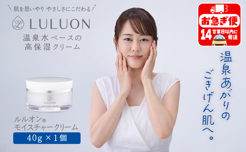 W-22178／LULUON ルルオン モイスチャークリーム 40g 1個 保湿クリーム スキンケア 財宝
