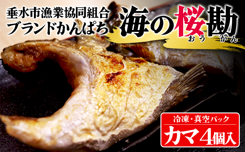 W-0102／垂水カンパチ『海の桜勘』 カマ 8個（計1.6kg以上）