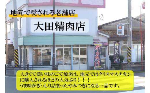 【鹿児島名物】骨付きもも肉 ごて焼き ローストチキン 10本 AS-758