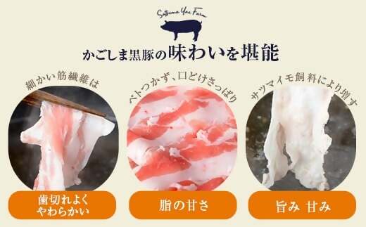 CS-217 かごしま黒豚バラ肉しゃぶしゃぶ用 500g×隔月3回定期便