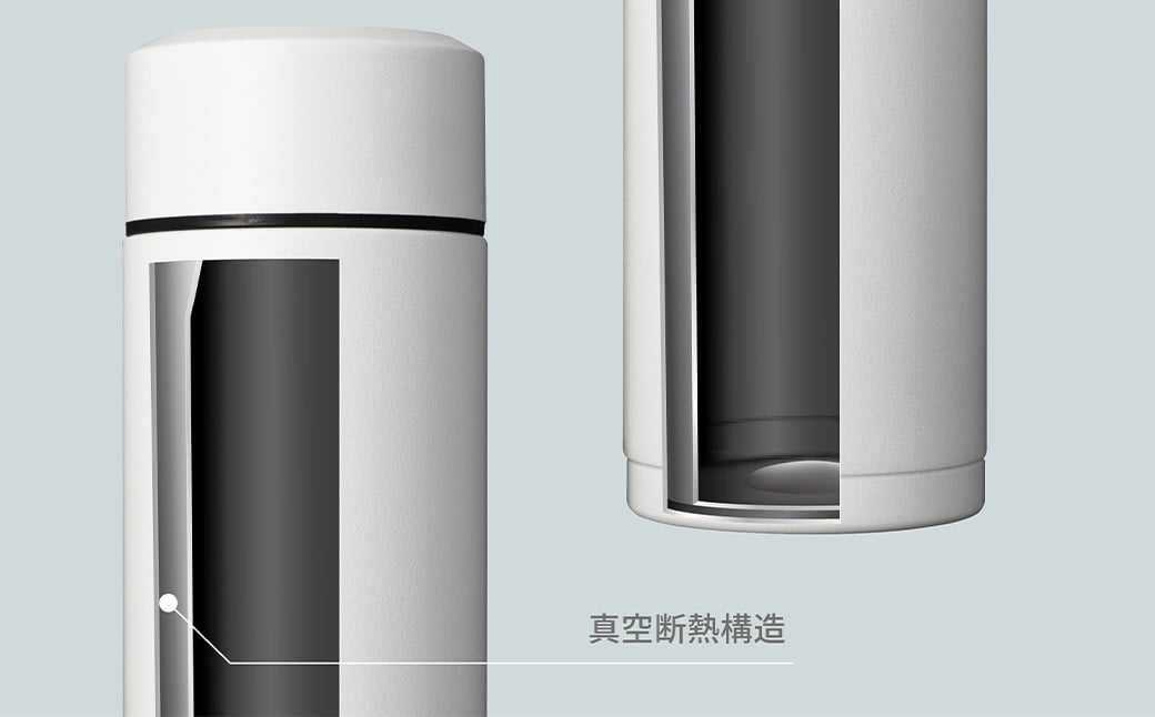 【京セラ】マグボトル 水筒 500ml＜ダークグレー＞CERAMUG セラマグ 魔法瓶構造 保温 保冷 KYOCERA ASR-2189-2