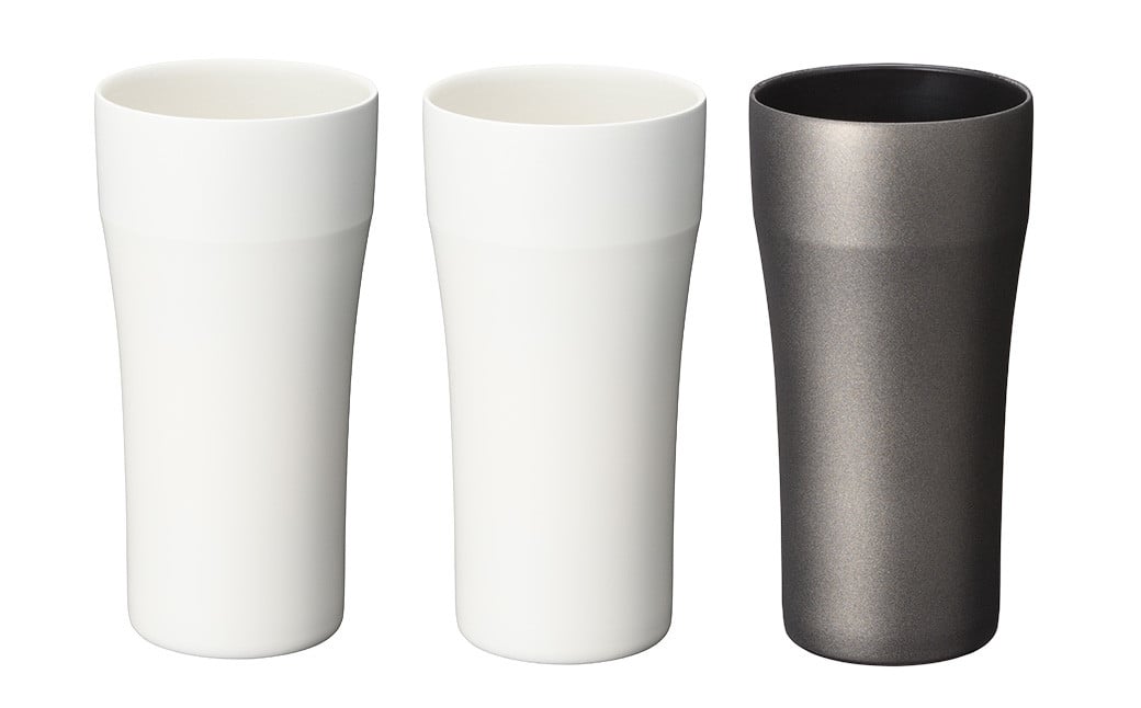 【京セラ】真空断熱タンブラー 420ml ＜ホワイト2個・ブラック1個＞ （計3個） CERAMUG タンブラー 真空容器 保冷 保温 真空断熱 セラミック トラベルカップ KYOCERA CSR-810-1