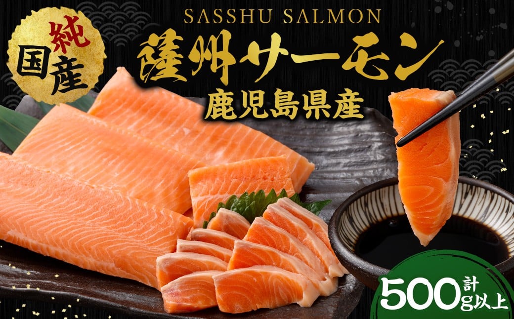 薩州サーモン 500g 鹿児島 国産 養殖 サーモン  AS-2228
