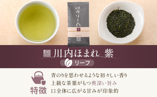 BS-013 崎原製茶 川内ほまれ【紫】煎茶 計300g（100g×3パック）お茶 緑茶