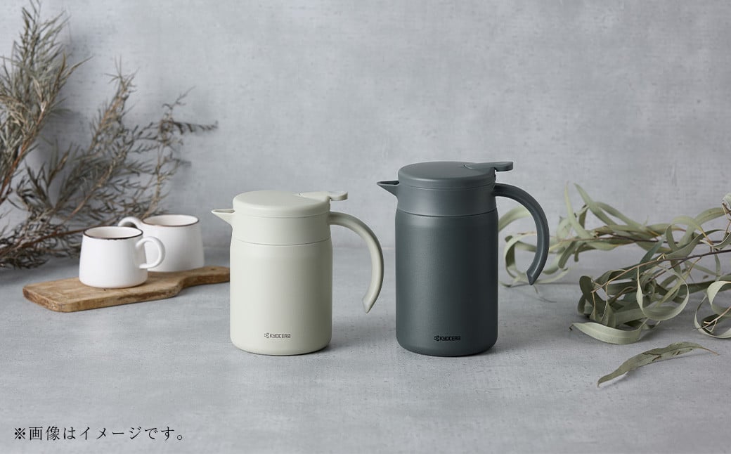 【京セラ】真空断熱サーバー 600ml ＜サンドベージュ＞ CERAMUG セラマグ 断熱サーバー サーバー コーヒーサーバー 魔法瓶構造 保温 保冷 KYOCERA ASR-563-2