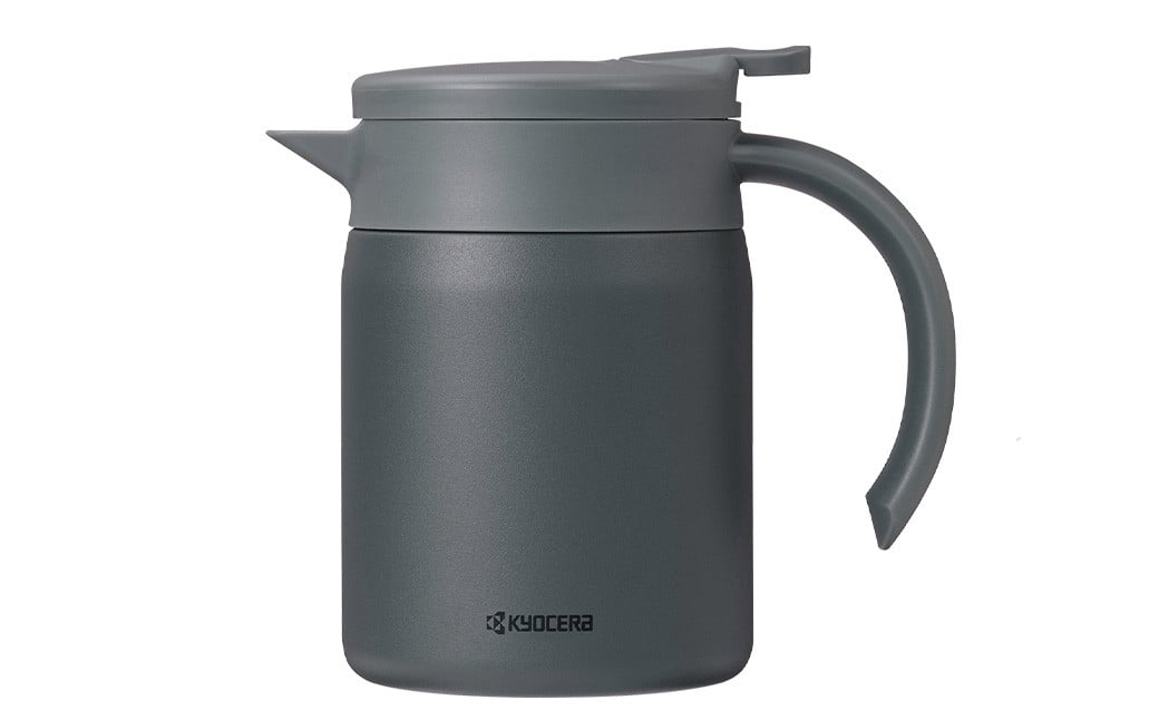 【京セラ】真空断熱サーバー 600ml ＜ダークグレー＞ CERAMUG セラマグ 断熱サーバー サーバー コーヒーサーバー 魔法瓶構造 保温 保冷 KYOCERA ASR-563-1