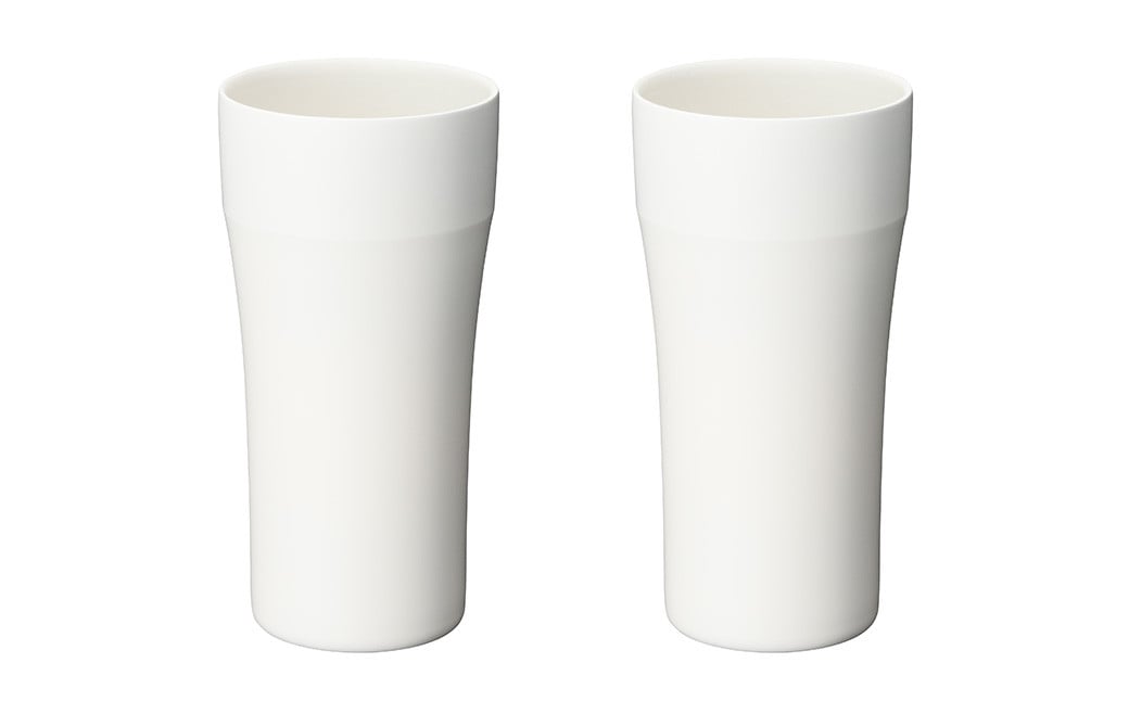 【京セラ】真空断熱タンブラー 420ml  ＜ホワイト＞ ペアセット（2個） CERAMUG タンブラー 真空容器 保冷 保温 真空断熱 セラミック トラベルカップ KYOCERA BSR-625-1