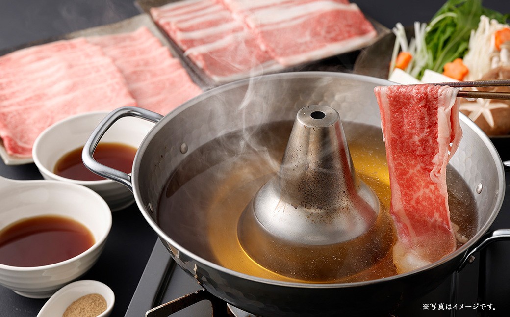 【お肉たっぷり（鹿児島黒牛ブリスケット）】 黒豚・黒牛しゃぶしゃぶ専門店SATSUMAの黒牛しゃぶしゃぶセット （4〜6人前） 黒牛 ブリスケット 牛肉 BSR-865