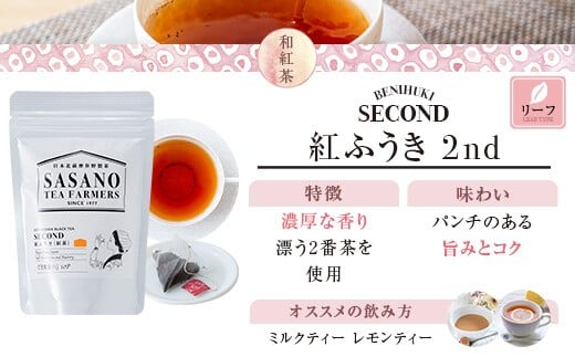 AS-030 和紅茶ティーバッグ･リーフ飲み比べセット (東郷紅茶ﾌｧｰｽﾄﾃｨｰﾊﾞｯｸﾞ､ｾｶﾝﾄﾞﾃｨｰﾊﾞｯｸﾞ､ﾌﾟﾚﾐｱﾑﾘｰﾌ) 茶寮ささの 笹野製茶