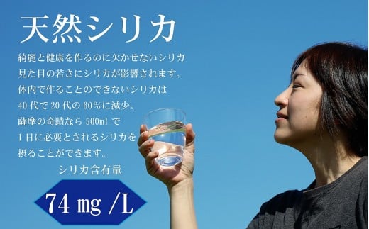 JS-215 天然アルカリ温泉水 20L×20箱 超軟水(硬度0.6)のｼﾘｶ水｢薩摩の奇蹟｣