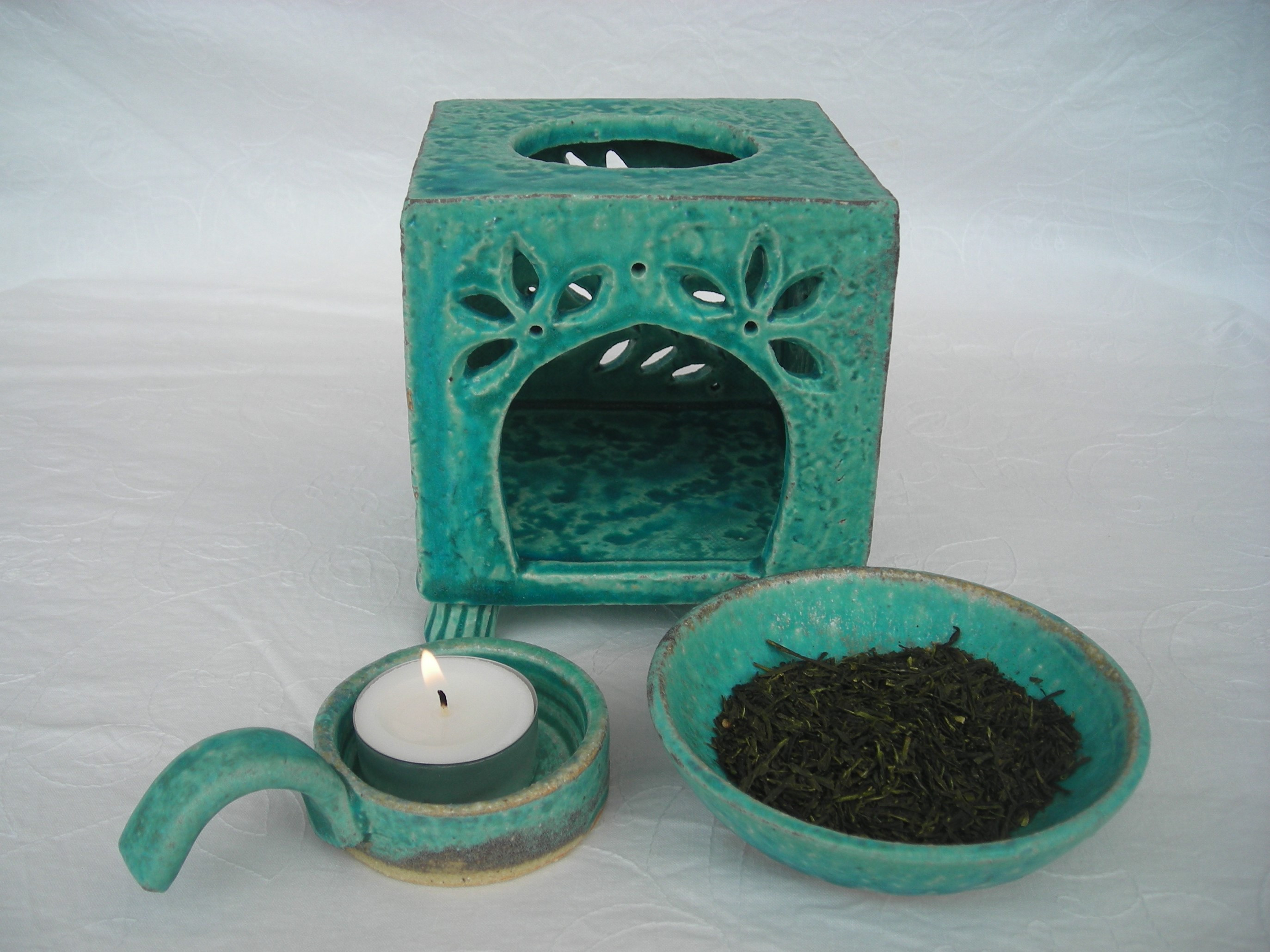 BS-909 トルコ釉 茶香炉