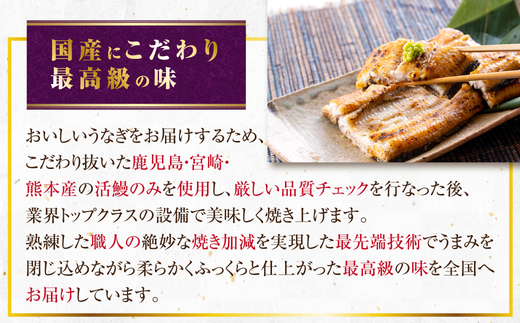 AS-039 鹿児島県産うなぎ蒲焼ｶｯﾄ 2人前 約150g(約75g×2袋)