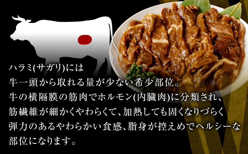 やわらか 牛ハラミ（サガリ）肉 極旨秘伝醤油タレ漬け 合計1.8kg（300g×6袋）【訳あり】ハラミ 牛肉 AS-494