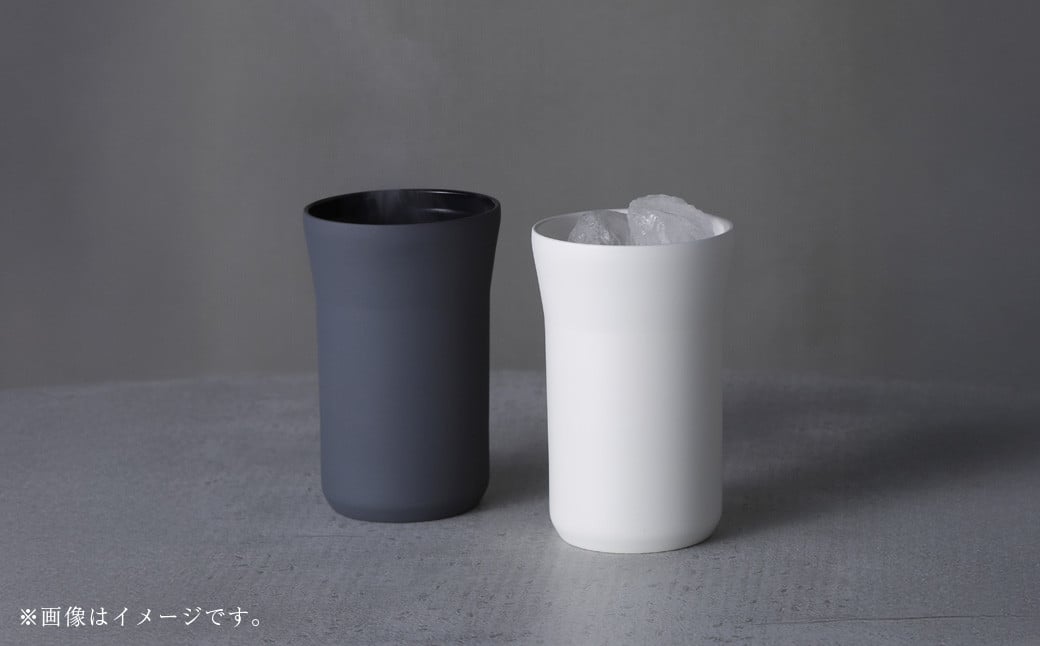 【京セラ】蓋付きタンブラー 350ml ＜クリームホワイト2個・ダークグレー1個＞ 計3個セット CERAMUG タンブラー 真空容器 保冷 保温 真空断熱 セラミック トラベルカップ KYOCERA CSR-609-1